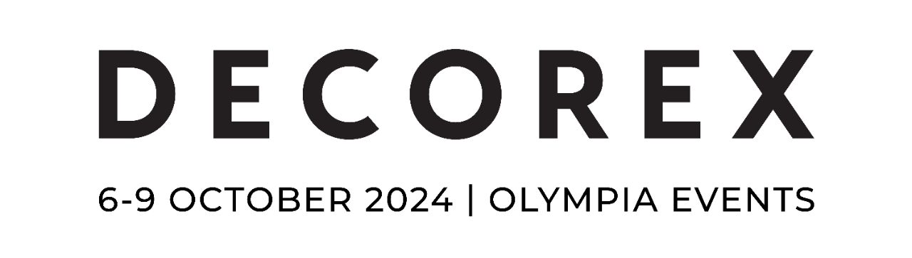 Decorex logo. 8-11 October 2023. Olympia London.