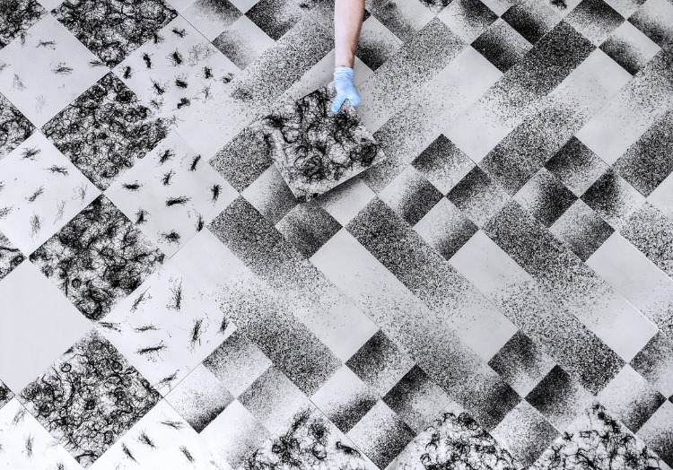 Tiled Floor By The Colour Of Hair