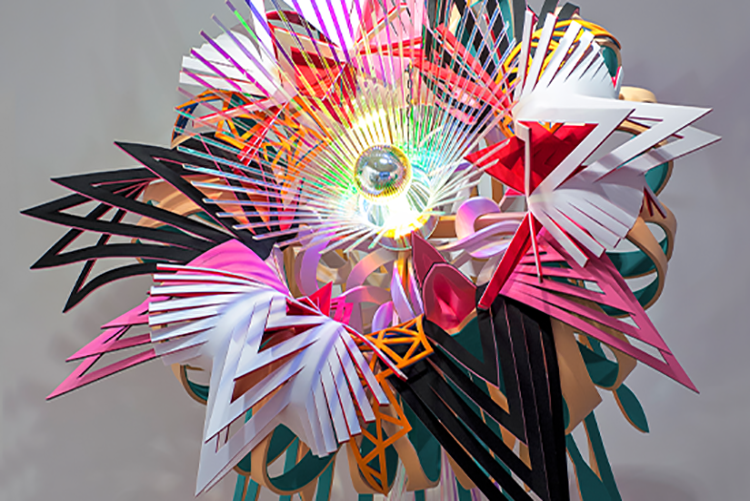 'Pop Bloom Prism Light Sculpture' By Hsiao-Chi Tsai & Kimiya Yoshikawa